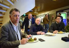 Coen Struijs (Rabobank) met collega's Eric Oude Groen en Ante Cortoloman (C.H. Robinson)